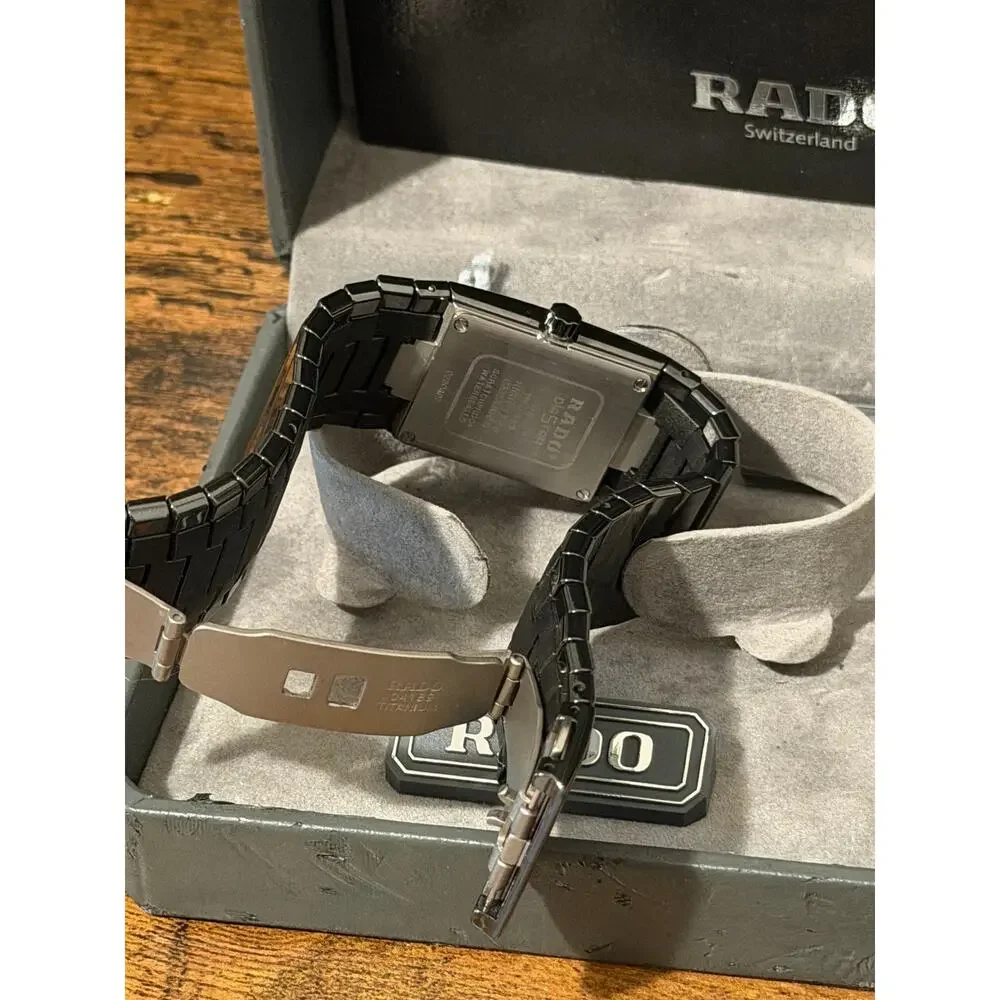 Rado DiaStar Multifunction High-Tech Ceramic Watch Analog Digital Box Papers